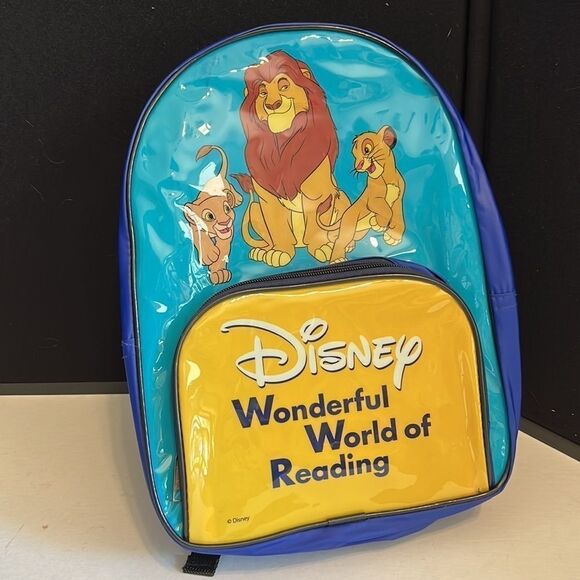 Disney Lion King Vintage Backpack - Wonderful World of Reading - Picture 3 of 11